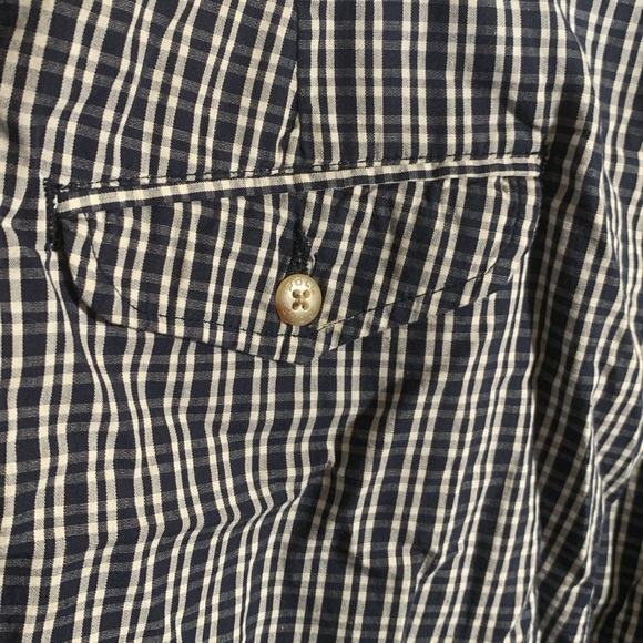 Polo Ralph Lauren Mens VTG Plaid Checkered Shorts Navy Size 35 Preppy Golf Prep - Picture 5 of 7